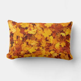Almofada Lombar Padrão de Folhas de outono
