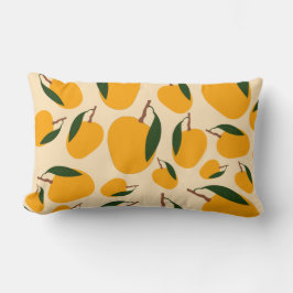 Almofada Lombar Padrão de Fruta Mango Summer
