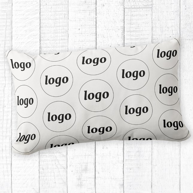 Almofada Lombar Padrão de logotipo simples Promocional Empresarial (Simple logo pattern business promotional pillow)