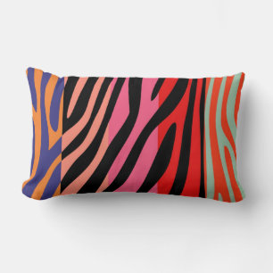 Almofada Lombar Padrão de Pele de Impressão da Zebra Retroativa 10