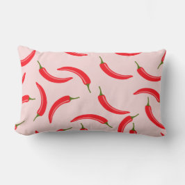 Almofada Lombar Padrão de Picy Red Chili