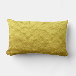 Almofada Lombar Padrão de Textura Dourada (Brilho Luxuoso do Ouro)