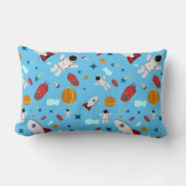Almofada Lombar Padrão externo e astronauta do garoto