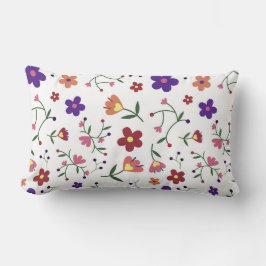 Almofada Lombar Padrão Floral Desenhado À Mão