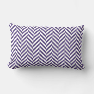 Almofada Lombar Padrão Geométrico Escocês Roxo