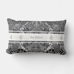 Almofada Lombar Padrão moderno de BATIK