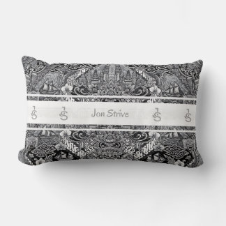 Almofada Lombar Padrão moderno de BATIK