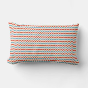Almofada Lombar Padrão pequeno do diafragma vermelho, azul, rosa