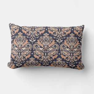 Almofada Lombar Padrão simétrico sem soldadura no estilo Damask.