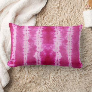 Almofada Lombar Padrão Tribal de Magenta Ikat