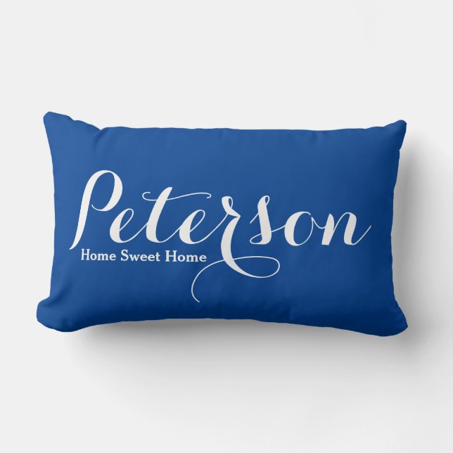 Almofada Lombar Página inicial do Travesseiro lombar do sobrenome  (Frente)