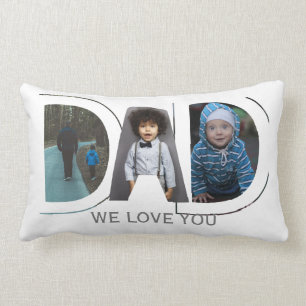Almofada Lombar Pai Que Te Ama A Colagem De Fotos Personalizada Do