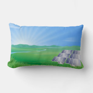 Almofada Lombar Painel Solar Ecológico Paisagem