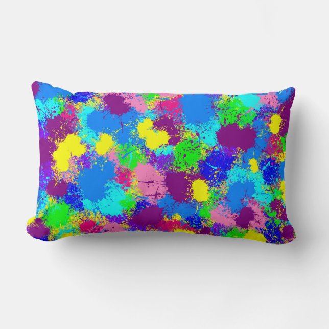 Almofada Lombar Paint Splatter (Frente)