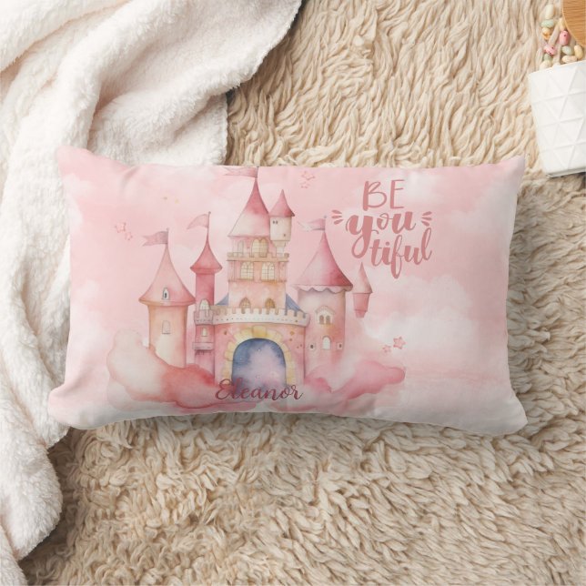 Almofada Lombar Palácio Seja-Você-Tiful na Nuvem Rosa (Cobertor)