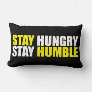 Almofada Lombar Palavras Motivacionais - Fique Fome, Fique Humilde
