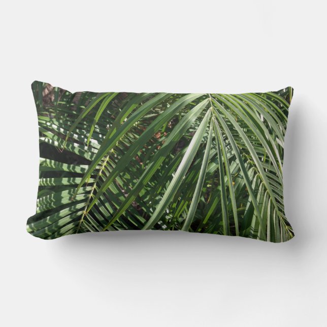 Almofada Lombar Palm Fronts Fine Art Nature Fotografia (Frente)