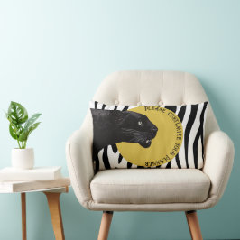 Almofada Lombar Pantera Negra por Toshi Yoshida Wood