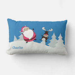 Almofada Lombar Papais noeis e travesseiros decorativos personaliz