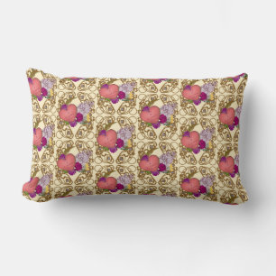 Almofada Lombar Papel de embrulho floral valentim vitoriano