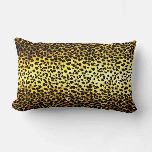 Almofada Lombar Papel de Parede Estampa de Leopardo (Frente)