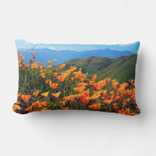 Almofada Lombar Papoulas da Califórnia cobrindo uma encosta