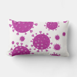 Almofada Lombar Partícula Viral Roxa