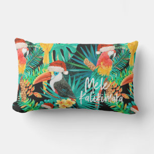 Almofada Lombar Pássaros tropicais da selva de Mele Kalikimaka