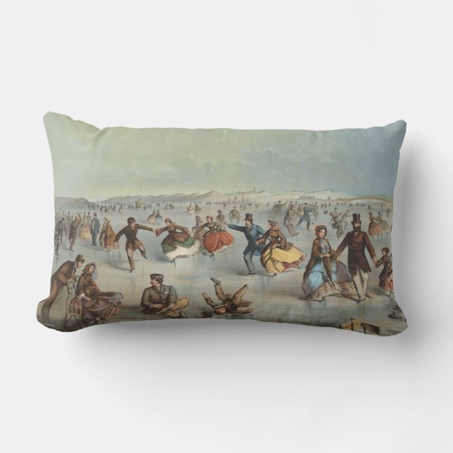 Almofada Lombar Patinação no Central Park, Nova Iorque (Frente)