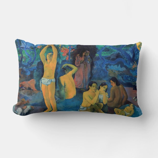 Almofada Lombar Paul Gauguin - De Onde Vimos? (Frente)