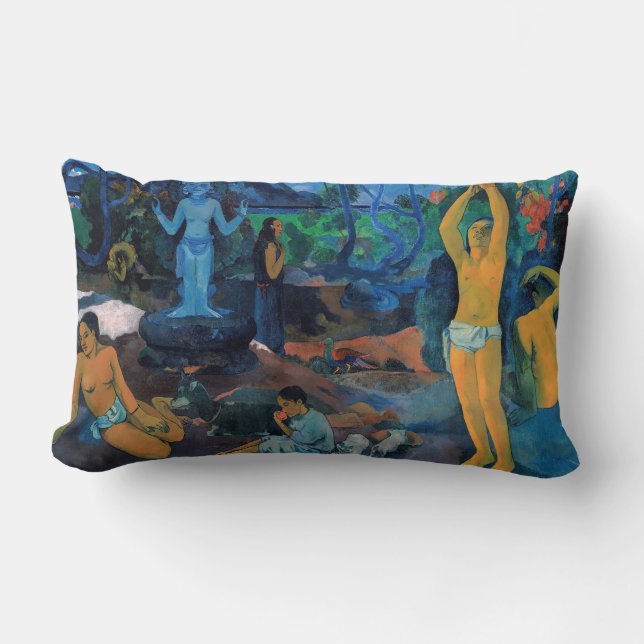 Almofada Lombar Paul Gauguin - De Onde Vimos? (Frente)