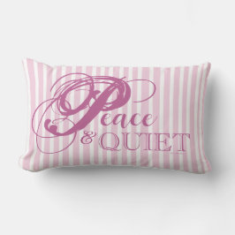 Almofada Lombar Paz e Travesseiro decorativo Silencioso em Striped