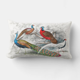 Almofada Lombar Peacock e faisões - Oliver Goldsmith