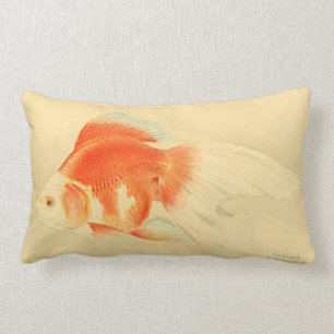 Almofada Lombar Peixe dourado japonês. O Ryukin.