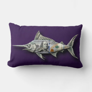 Almofada Lombar Peixe-Espada Origami Dinheiro