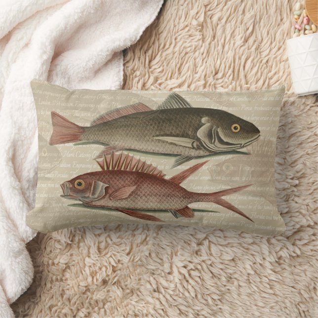 Almofada Lombar Peixe Red Perch Pescador Art (Cobertor)