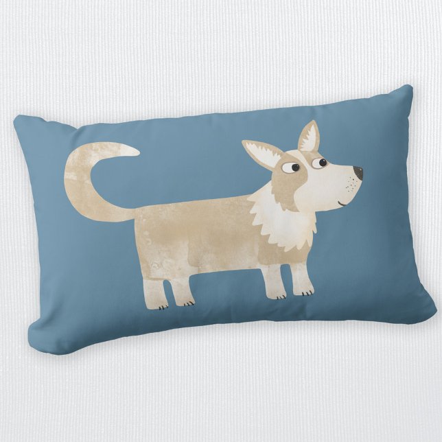 Almofada Lombar Pembroke Welsh Corgi Dog (Cute Corgi Dog lumbar pillow for animal lovers)