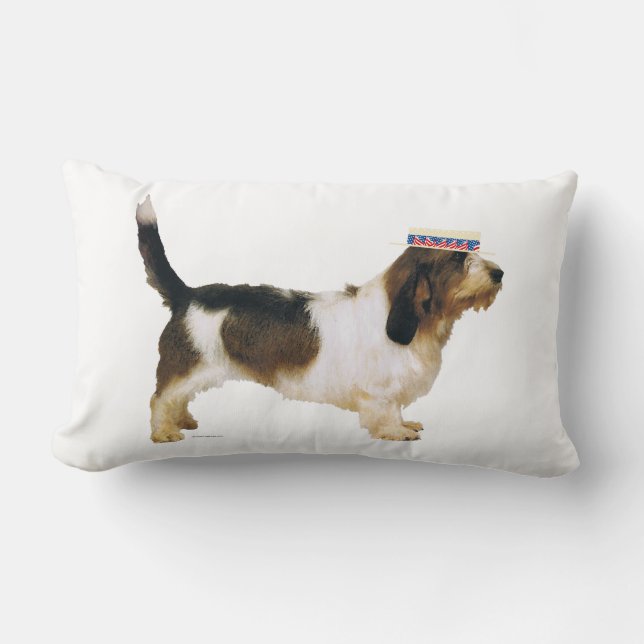 Almofada Lombar Pequeno Basset Griffon Vendéen Elegante (Frente)