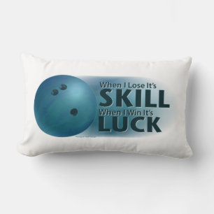 Almofada Lombar Perder Skill Ganha Boliche Sorte Azul