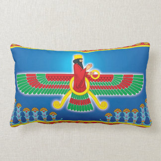 Almofada Lombar Persa Faravahar do Zoroastrian