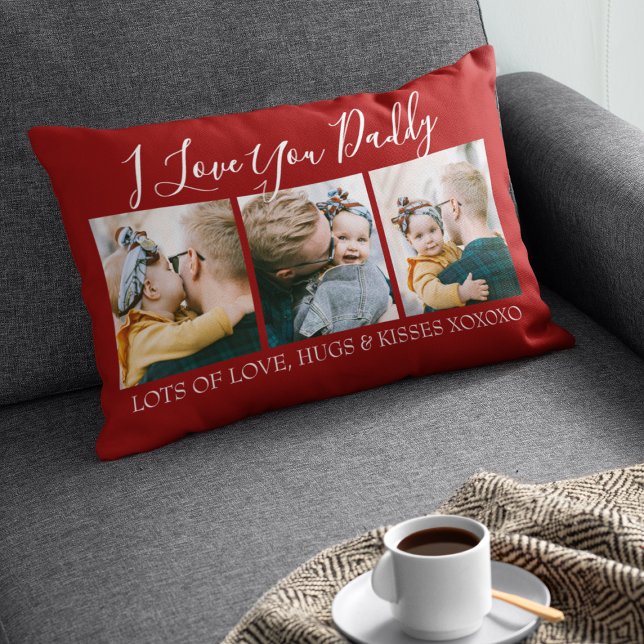 Almofada Lombar Personalidade Moderna Eu Te Amo Pai | 3 Foto (Criador carregado)