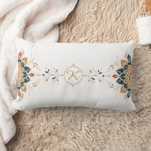 Almofada Lombar Personalizada de Mandala Boho em A (Cobertor)