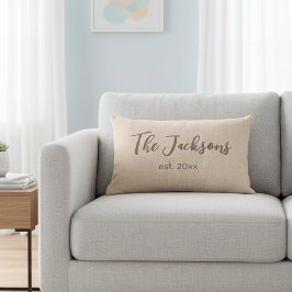 Almofada Lombar Personalizada para Casamento com T