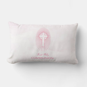 Almofada Lombar Personalizar, Rosa, Primeiro Sagrado Anfitrião da 