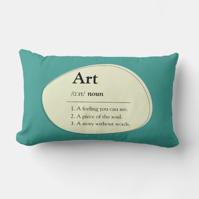 Almofada Lombar Personalized Art Dictionary Style Lumbar Pillow (Frente)
