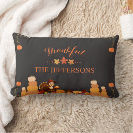 Almofada Lombar Personalized Cozy Autumn with Family Name