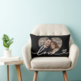 Almofada Lombar Personalized  Heart Photo 