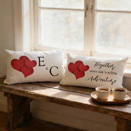 Almofada Lombar Personalized Together Every Day Adventure Monogram