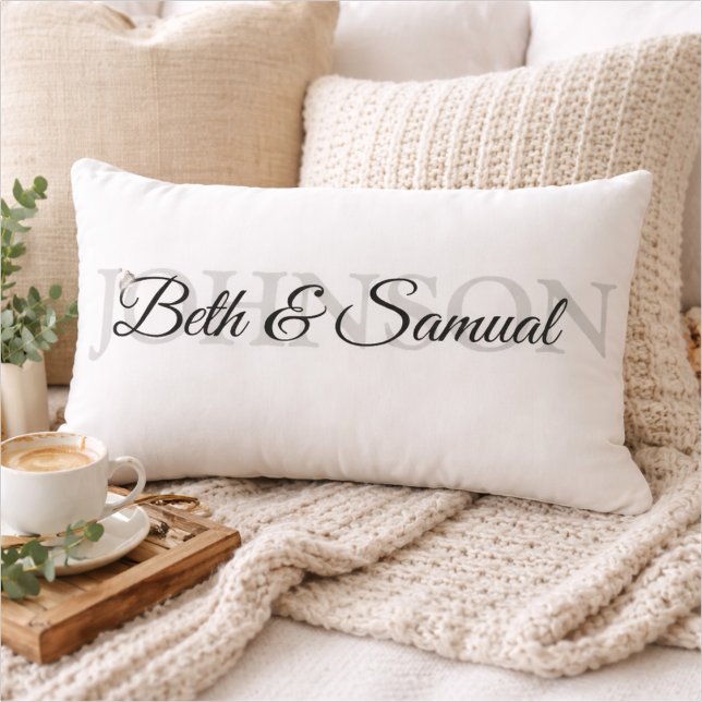 Almofada Lombar Personalized Wedding Gift for Couple (Criador carregado)