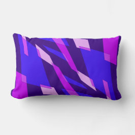 Almofada Lombar Perspectiva de Abstração de Mazipoodles Indigo Fuc
